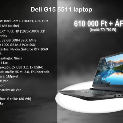 Dell G15 5511 laptop