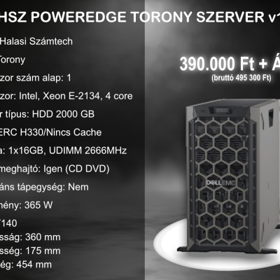 HSZ Poweredge torony szerver v1